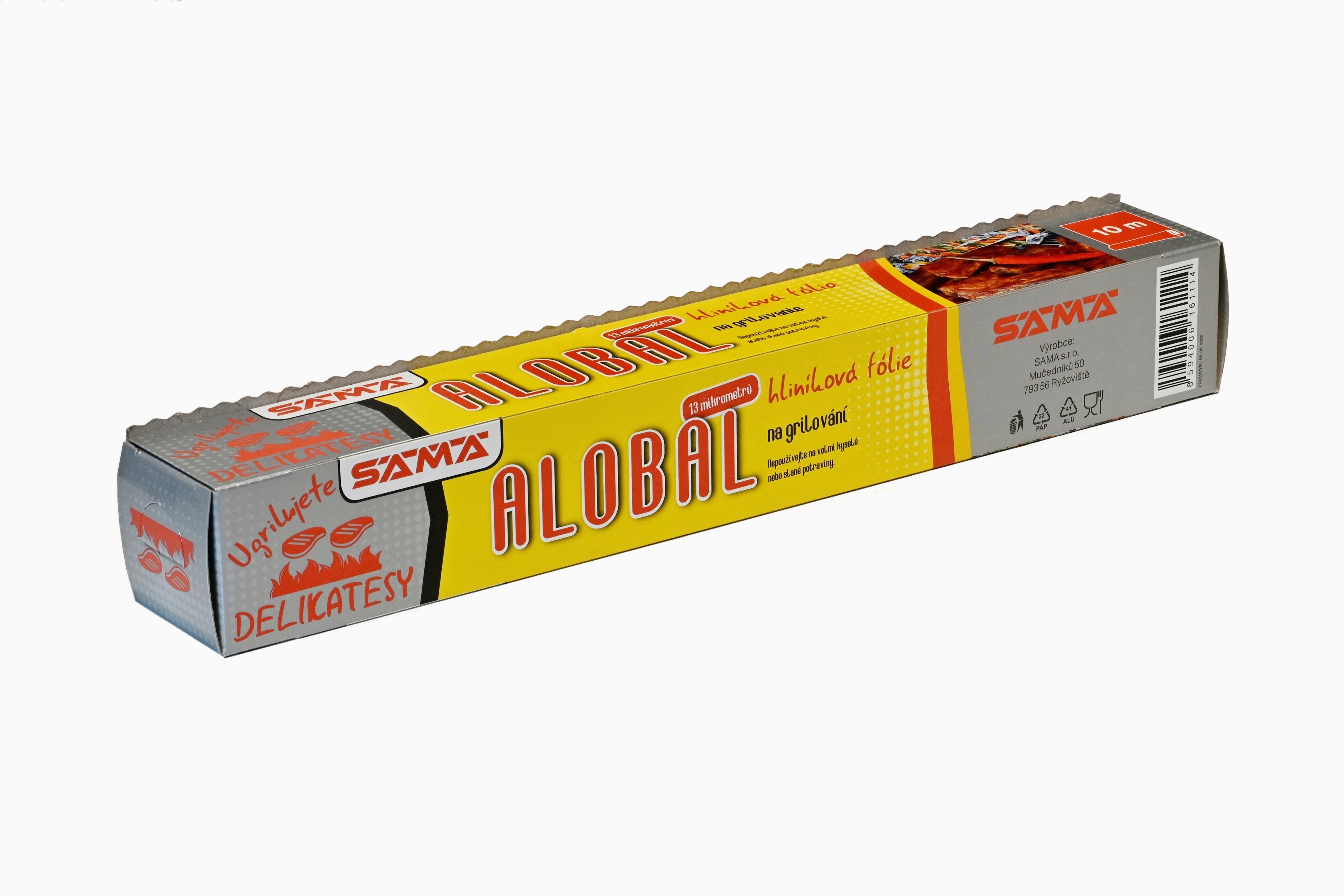 Alobal gril 10 m -12 mikro - karton 24kusů
